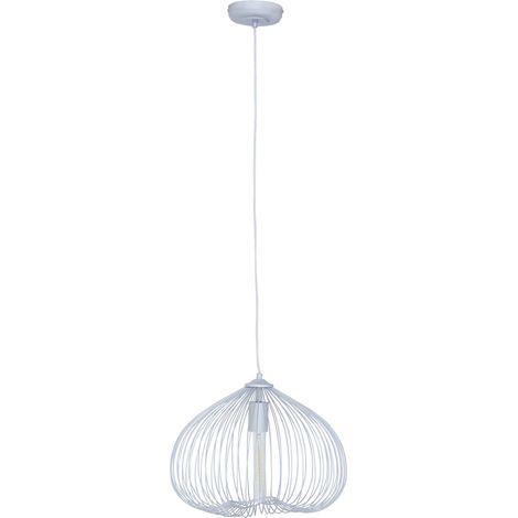 Interiors by Premier Versatile 1 Bulb Silver Finish Pendant Light, Effortlessly Maintained Down Light Wall, Sturdy Ceiling Light (1/5)