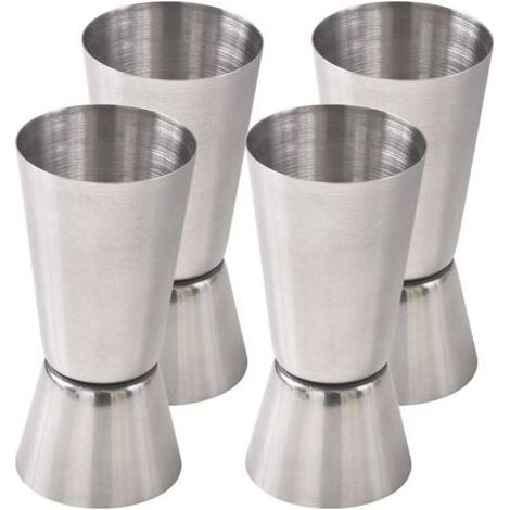 Cocktail Jigger, 15 & 30 ML Bar en acier inoxydable Jigger (Ensemble de 4) (1/4)
