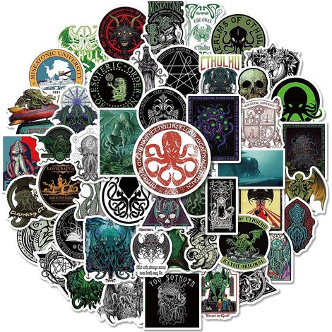 Lot de 50 autocollants en vinyle à motifs de personnages de dessins animés variés - Idéal pour bouteilles d'eau, gobelets, bagages, skateboards, pare-chocs, albums de scrapbooking, tasses - Cadeaux po (1/5)