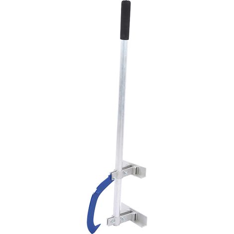 Soulève-bûches manuel en acier haute résistance, outil forestier à levier pour tronçonneuse, maintien de bille de bois, robuste et durable, usage professionnel. (1/5)