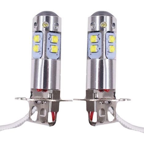 Feux antibrouillard LED pour automobile, 50 W, base H3, lumière or 3000 K, CREE, accessoire de personnalisation, feux antibrouillard LED haute puissance deng (1/3)