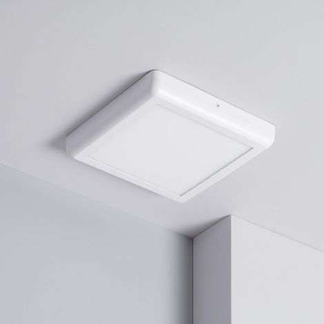 LED-Deckenleuchte 18W Eckiges Metall 225x225mm Design White 4000K Neutralweiß