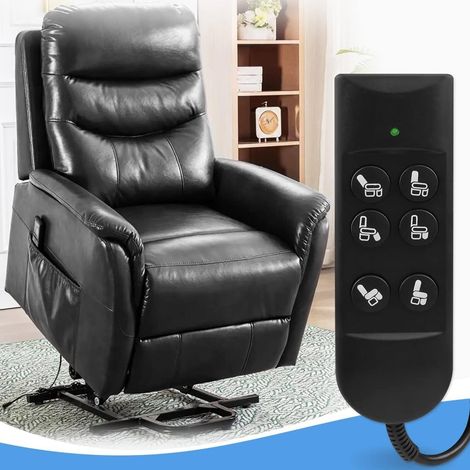 Fauteuil inclinable électrique, télécommande portative pour Fauteuil inclinable électrique Domestique, Commande Manuelle, télécommande à 6 Boutons avec rallonge à 5 Broches (1/3)