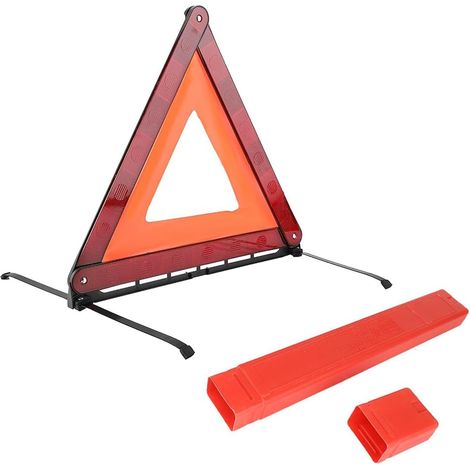 Triangle de signalisation pour Voiture - Triangle de signalisation pour Voiture Conforme à la Norme StVO - Conception réfléchissante pour Une Haute visibilité dans Les Situations d'urgence (1/5)