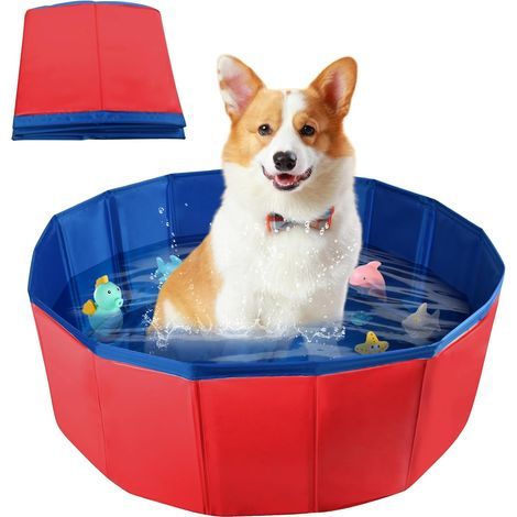 Foldable Pool, Eco-Friendly PVC, Non-Slip Bottom, For Cats and Dogs, Bathing and Playing (1/5)