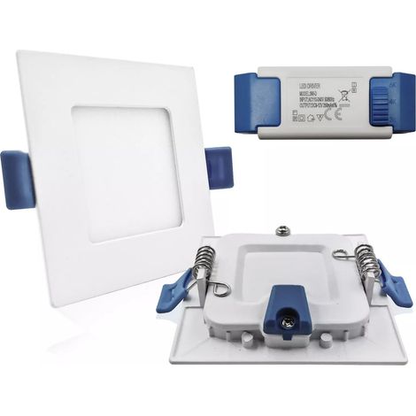 Faretto LED Ultra-Slim 3in1 CCT Incasso 3-24 W rotondo/quadrato 3 watt-regolabile QUADRATO