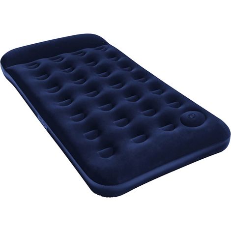 Inflatable Flocked Airbed with Built-in Foot Pump 188x99x28 cm Bestway