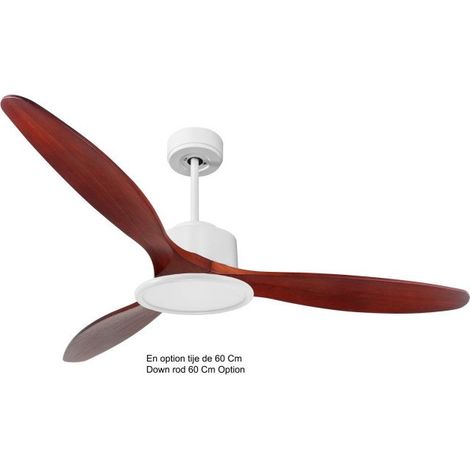 Modulo de KlassFan - Ventilateur de plafond avec Lumière blanc bois rouge idéal de 25 à 40 m KLDC4P5RW166L2Wi (1/3)