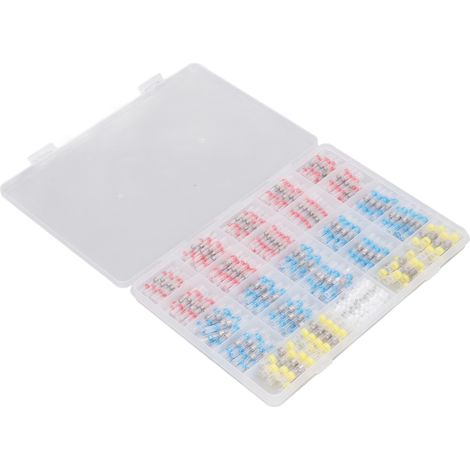 Lot de 330 connecteurs thermorétractables étanches translucides à souder pour câbles électriques, test de fils (1/5)