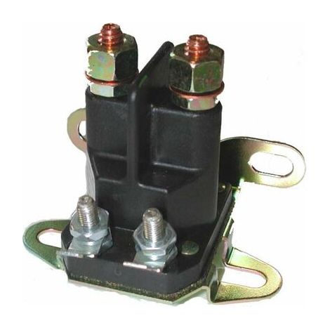 Universal 4-terminal starter relay compatible with McCulloch, John Deere and Husqvarna lawn tractors (1/4)