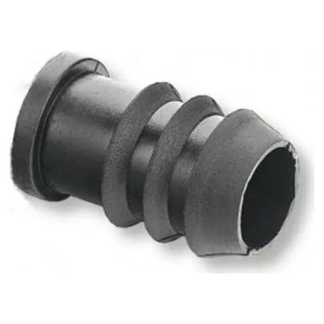 TAPON GOTEO 16MM TAPON GOTEO PARA TUBERIA DE 16MM NO CINTA FABRICADO EN POLIPROPILENO COLOR NEGRO UTILIZADO EN JARDINERIA Y AGRICULTURA PARA IMPEDIR EL PASO DE AGUA EN TUBOS DE GOTEO DE