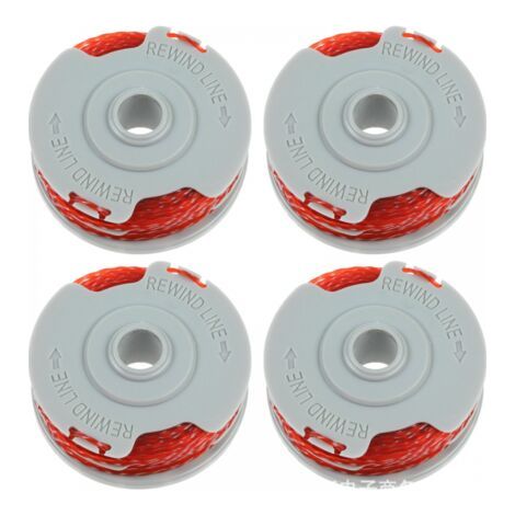 Lot de 4 bobines de fil de coupe de 10 m, bobines de rechange pour coupe-bordure, fil en nylon, compatibles avec toutes les débroussailleuses, fil de coupe longue durée (1/5)