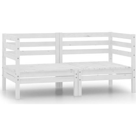 Corner Sofa White Solid pine wood Standard Modular Corner Sofa vidaXL (1/5)