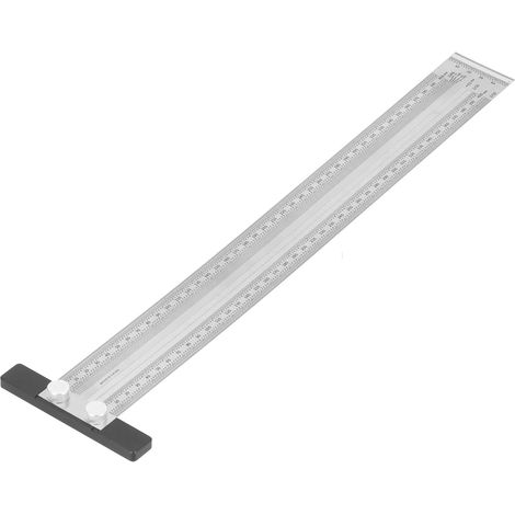 Règle T de traçage précise pour menuiserie, mesure et marquage, outil de positionnement, règle en T 400 mm pour bois, décoration et design (1/5)