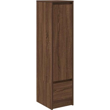 Maison Exclusive - Aparador alto roble marrón 29,5x34x119,5 cm ma