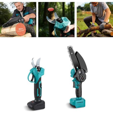 Tronçonneuse électrique 3500 W avec perche télescopique 4 en 1, scie à chaîne pour élagage d’arbres, coupe de branches hautes et travaux de jardinage, outil avec batterie incluse (1/5)