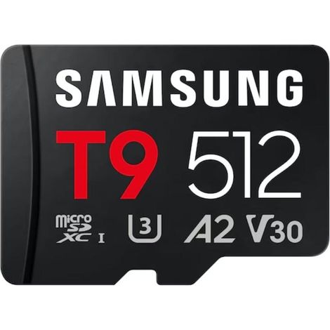 Tarjeta de Memoria Samsung P9 512GB microSD XC/ Clase 10/ 200MBs