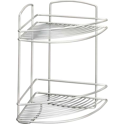 mensola angolare 2 piani cm22x22x35 onda (1/5)