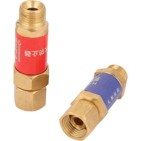 1 paire de clapets anti-retour oxygène-acétylène, pare-flammes M161,5 HF2