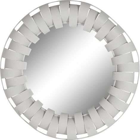 Espejo Metal 87X7,5X87 Rugoso Blanco (1/4)