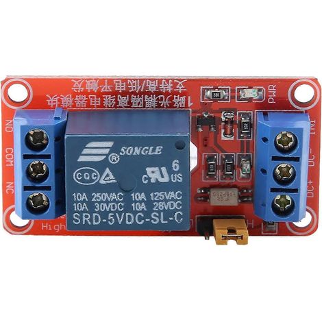 1-Kanal-Optokoppler-Relaismodulplatine, High- und Low-Triggerung 5 V