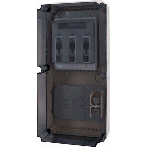 Coffret Ci48,avec 1 sectionneur pour fusibles à couteaux NH3,2 flasques 000184464 EATON XNH3 CI48E
