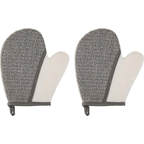 Lot de 2 serviettes de bain exfoliantes (1/3)