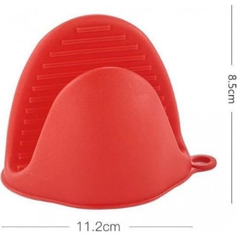 Gants de four en silicone résistant à la chaleur – 3 paires (rouge, vert, bleu), épais et antidérapants, idéaux pour cuisine et four (1/3)