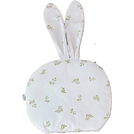 Almohada de conejito de oblea de doble cara (blanca + ramitas) (1/4)