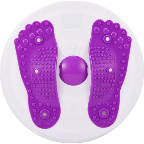 Planche pour exercices de torsion de la taille, planche de fitness/aérobic avec aimants, disque de torsion pour la taille/entraînement des abdominaux - Violet (1/5)