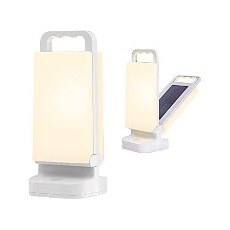 LED Campinglampe Solar, Camping Laternen Dimmbar Touch 4400 mAh Notstrombank, IPX4 Wasserdicht, Akku Lampe für Camping, Abenteuer, Angeln, Blackout Notfallausrüstung