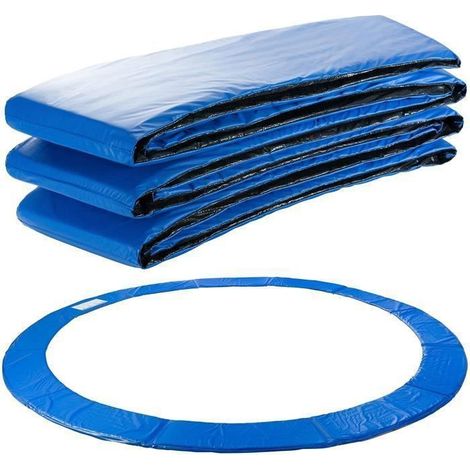 Coussin protection trampoline 366 cm – Bleu – Résistant UV, anti-déchirure – Mousse (1/5)