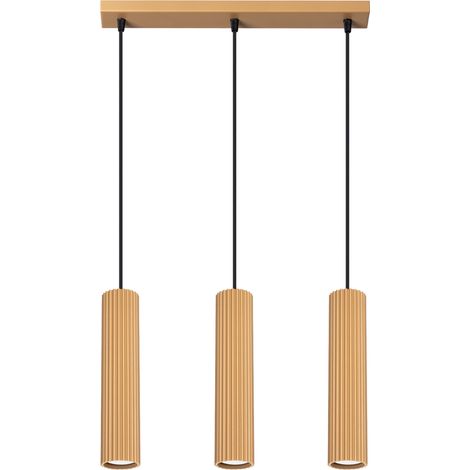 Lampada a sospensione ambra 3 GU10 oro ALU lumilo 15.603.56 (1/5)