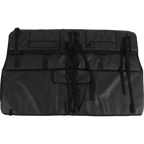 Protège-caisson de hayon 54 pouces pour camion, housse de protection avec poches à outils, support de vélo de montagne, charge jusqu'à 5 vélos, tapis extérieur robuste. (1/5)