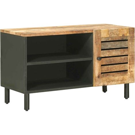 Storage Cabinets Natural 80 x 33 x 46 cm Solid Mango Wood vidaXL (1/5)