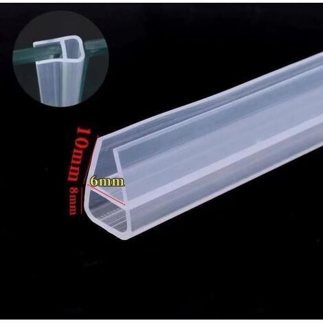 QORVA U-förmige Duschdichtung – 100 cm – Wasserdicht – Für Glastüren – Für 6 mm Glasstärke (1/5)