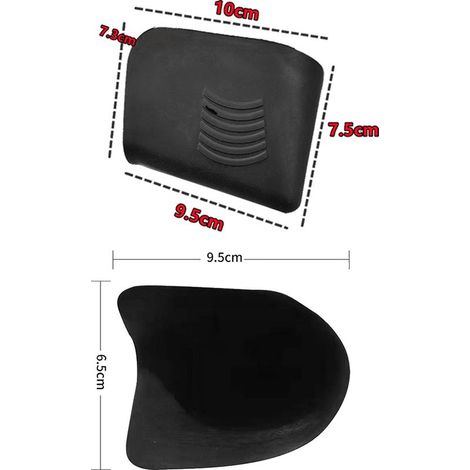 Outil de remplissage de fissures pour carrelage en polyuréthane souple, outil de construction, porte-mastics, applicateur de mastic pour joints, tampon pour sceller les carreaux (1/5)