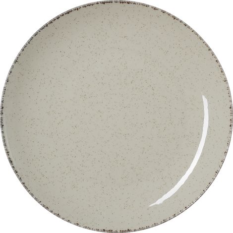 Lot de 6 assiettes en Porcelaine sable H 30 mm Ø 250 mm - Was Germany