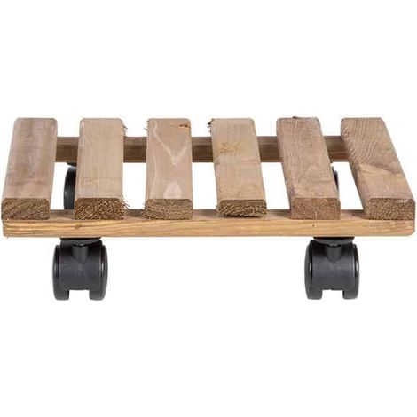 Chariot à plantes - L 29 x l 29 x H 8,4 cm - Carré - Livraison gratuite (1/5)