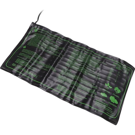 Tapis chauffant pour semis 30 W, 6 niveaux de température réglable, étanche, 220-240 V, prise UE (1/5)