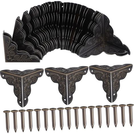 36 protège-coins décoratifs, pour coffrets et quincaillerie (1/5)
