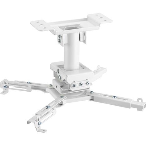 Support plafond vidéoprojecteur, Hauteur 25cm, Blanc (1/3)