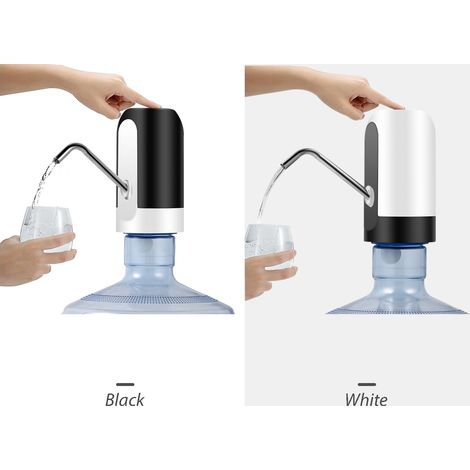 Pompe pour Bouteille de 5 Gallon, Électrique et Automatique avec Batterie Lithium USB, Robinet D'eau ABS et Acier Inoxydable 304, pour Maison Bureau Camping (1/4)