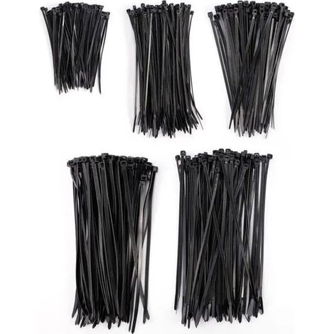 ®Rising FF Attache-câble- Nylon - Noir - 5 Tailles - 500 pièces (1/4)