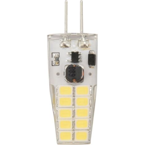 Lot de 10 ampoules LED G4 AC/DC 12-24 V, 3 W, 20 LED, angle de diffusion 360°, LED SMD 2835, remplace les ampoules halogènes 30 W, blanc froid (1/5)
