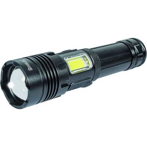 Linterna LED Aluminio 800 lm Recargable con Maletín DUOLEC