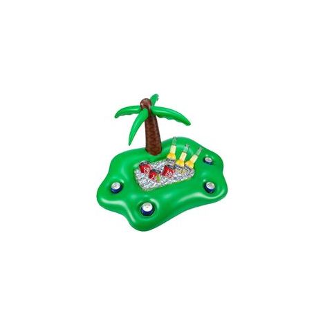 Bar flottant gonflable pour piscine en forme de cocotier, 95x55x55 cm, porte-gobelet – (1/5)