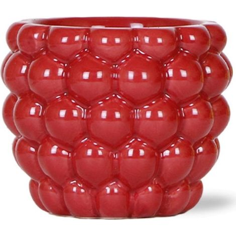 Cache-pot en Céramique Rouge Pot de Fleurs pour Décoration Intérieure Ø 9 cm - PANGIVO (1/5)