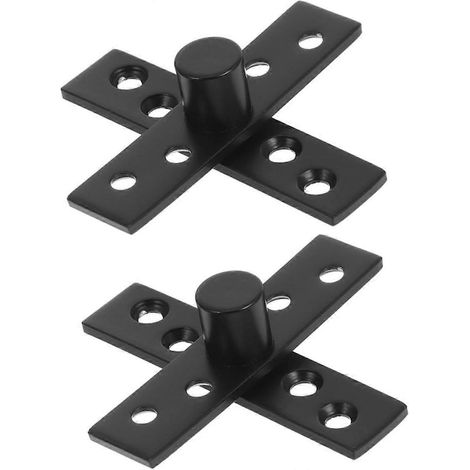 2 charnières à pivot dissimulées en acier, axe de rotation, quincaillerie de porte (1/5)