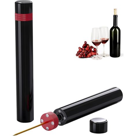 Gas-Korkenzieher und Luftpumpe 7S, müheloser Flaschenöffner, elegantes Weinzubehör für Zuhause, Partys und als Geschenk. (1/5)